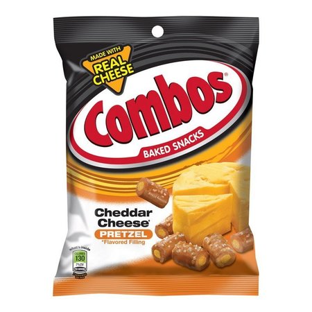 SNICKERS Combos Baked Snacks Cheddar Cheese Filled Pretzels 6.3 oz Bagged 273751